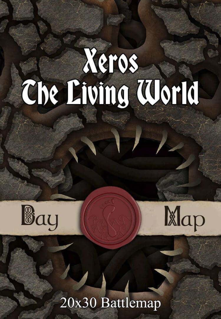 Xeros, the Living World - 40x30 DnD Battlemap