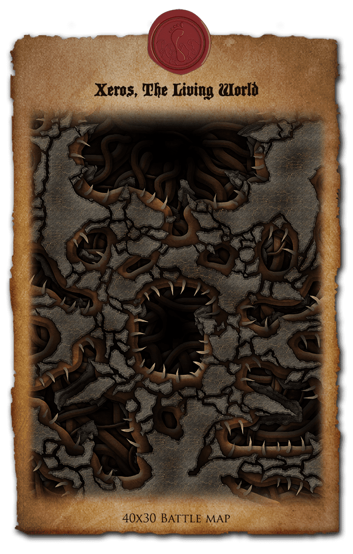 Xeros, the Living World - 40x30 DnD Battlemap - Image 3
