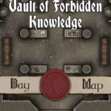 Vault of Forbidden Knowledge 30x20 TTRPG Battlemap
