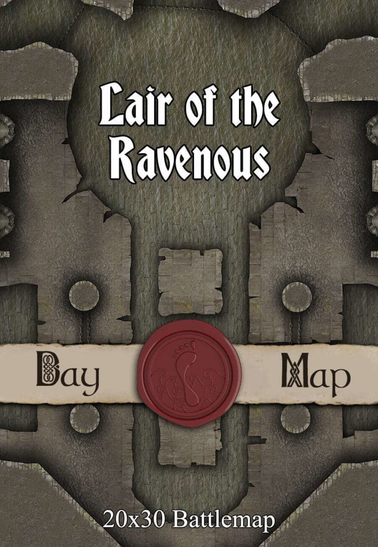 30x20 Battlemap - Lair of the Ravenous