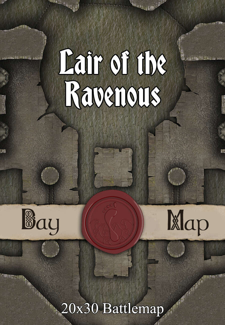 30x20 Battlemap - Lair of the Ravenous