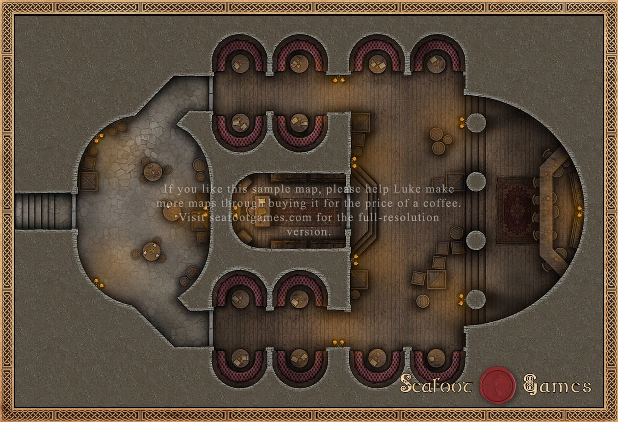 Upscale Drug Den 30x20 Battlemap - Image 2
