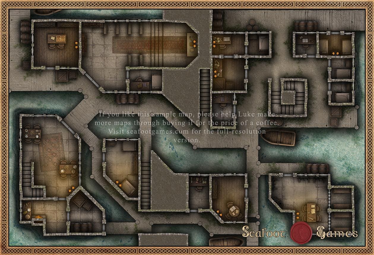 Quarantine Battlemap Bundle - 520+ Fantasy D&D Maps for $39