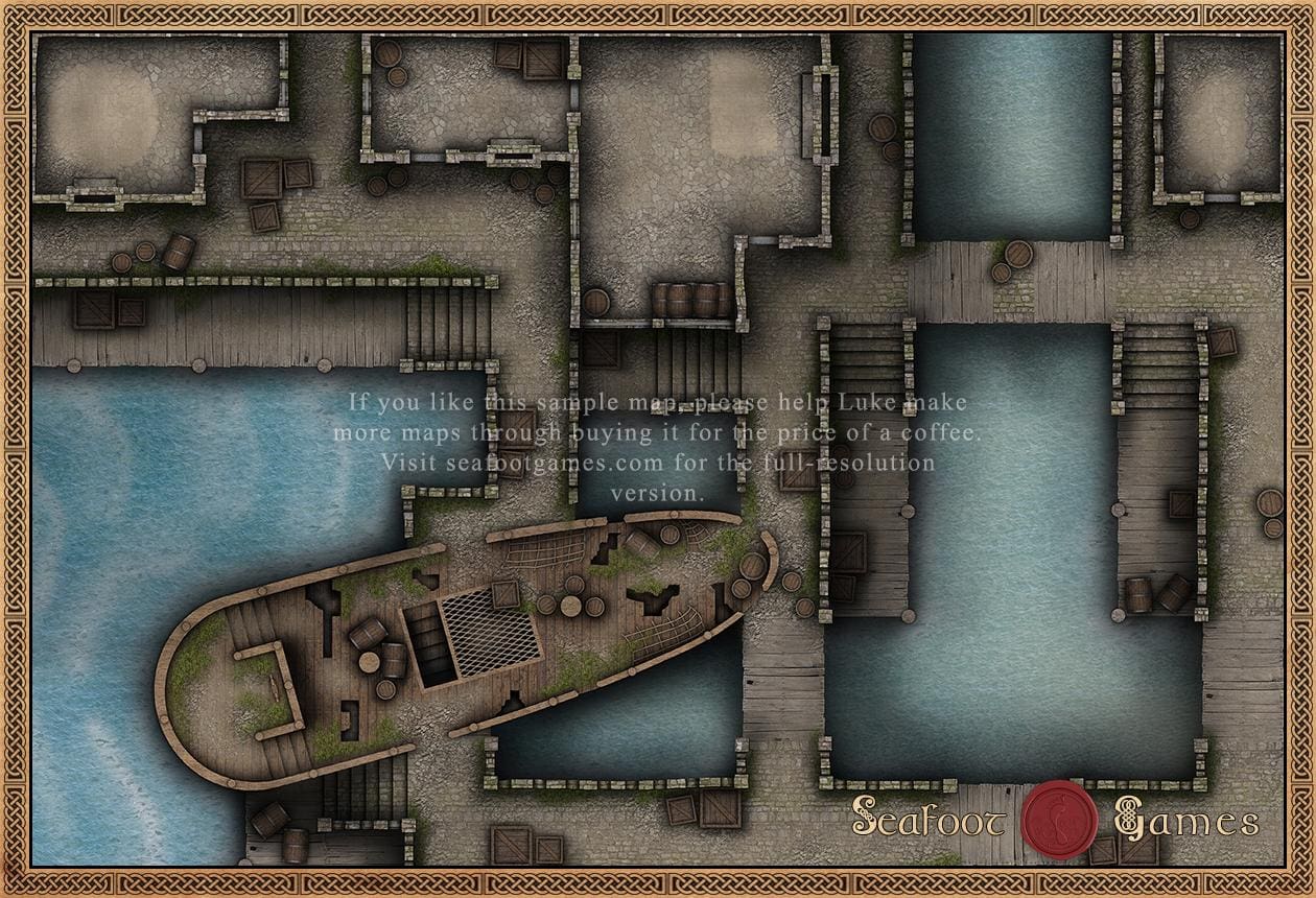 Seven Seas DnD Battlemap Bundle - 49 Maps for Sailing Sessions - Image 59