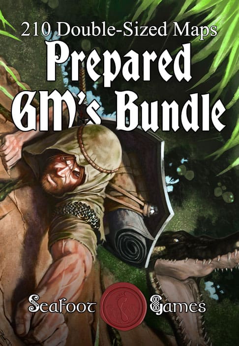 Prepared GM’s Battlemap Bundle of 210 Double-Sized Maps for $29.99