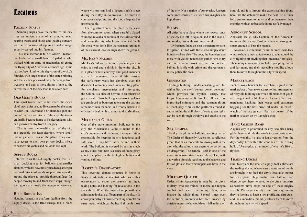 Adventurer's Guide to Aeraveska TTRPG Battlemap Bundle