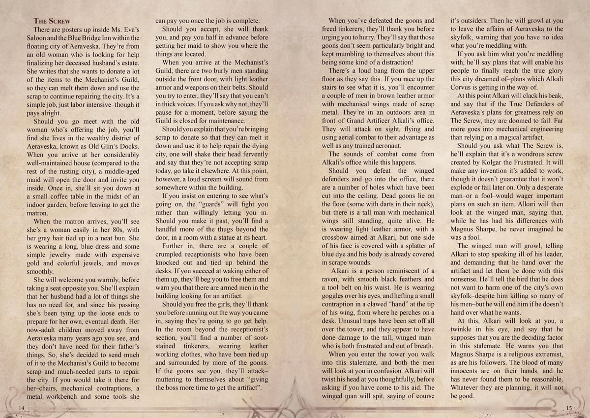 Adventurer's Guide to Aeraveska TTRPG Battlemap Bundle