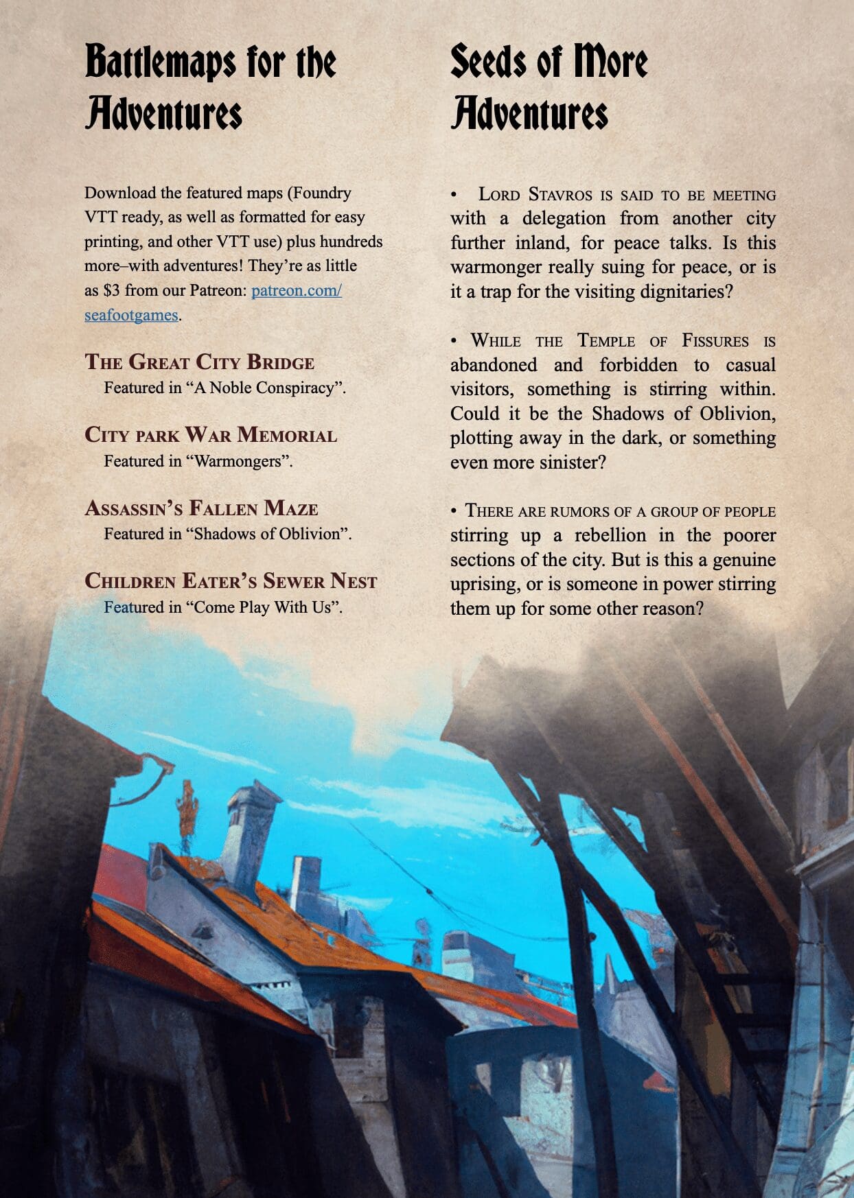 Greymantle Campaign Sourcebook with Foundry VTT Ready & Printable DnD Battlemaps (System Agnostic) - Image 9