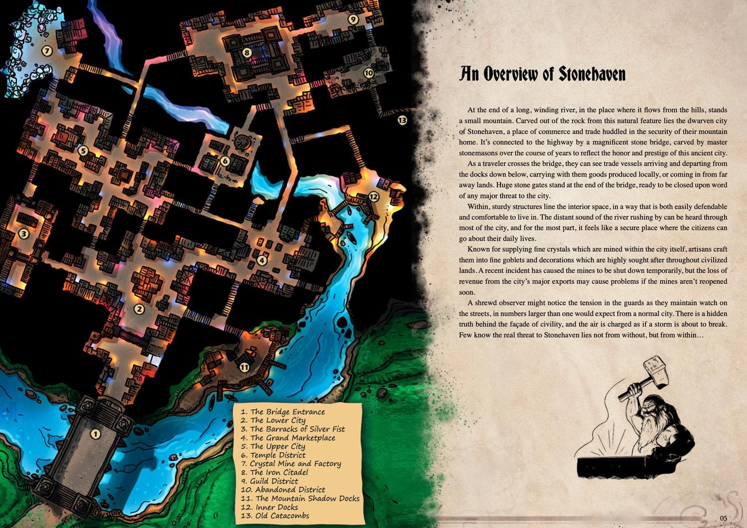 Stonehaven Campaign Sourcebook with Foundry VTT Ready & Printable DnD Battlemaps (System Agnostic) - Image 3