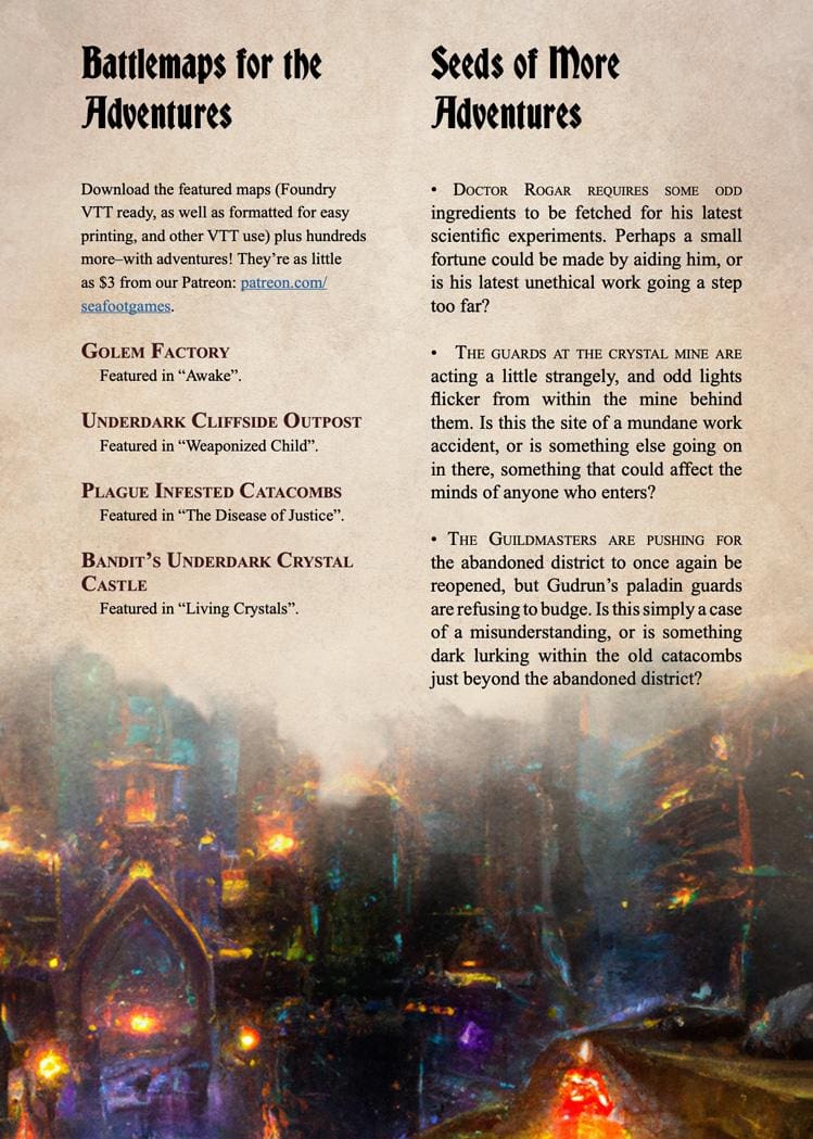 Stonehaven Campaign Sourcebook with Foundry VTT Ready & Printable DnD Battlemaps (System Agnostic) - Image 7