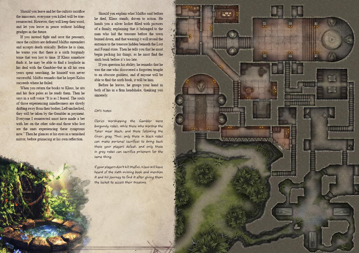 Nevermore Adventurer's Guide TTRPG Battlemap Bundle