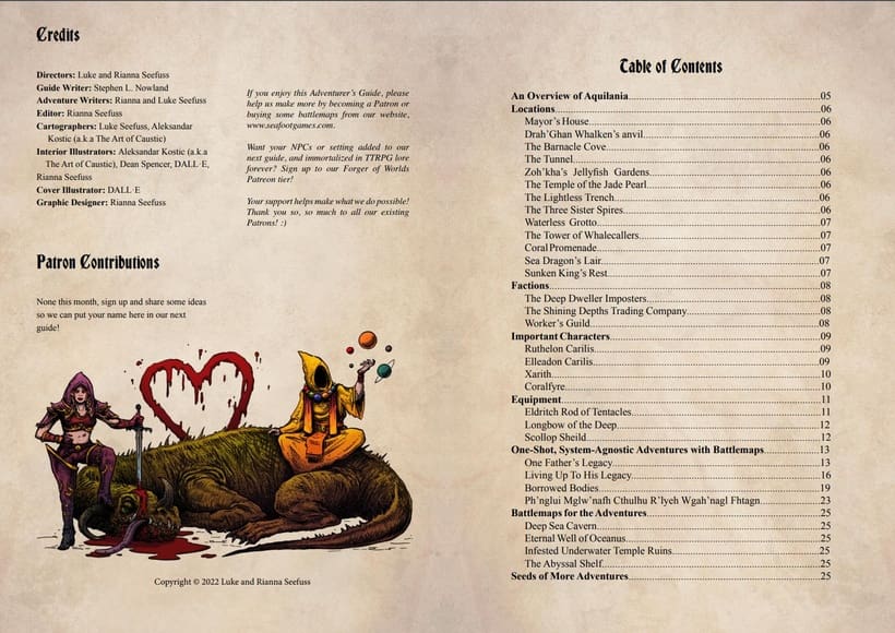 Aquilania Underwater Campaign Sourcebook with Foundry VTT Ready & Printable DnD Battlemaps (System Agnostic) - Image 2