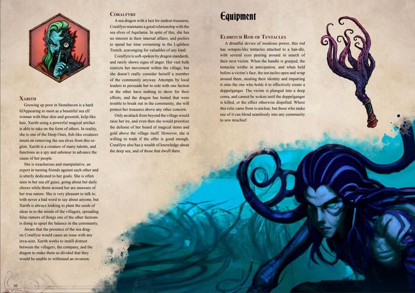 Aquilania Underwater Campaign Sourcebook with Foundry VTT Ready & Printable DnD Battlemaps (System Agnostic) - Image 4