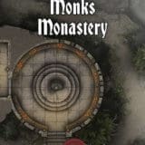Monk’s Monastery 40x30 Battlemap with Adventure (FoundryVTT Ready!)