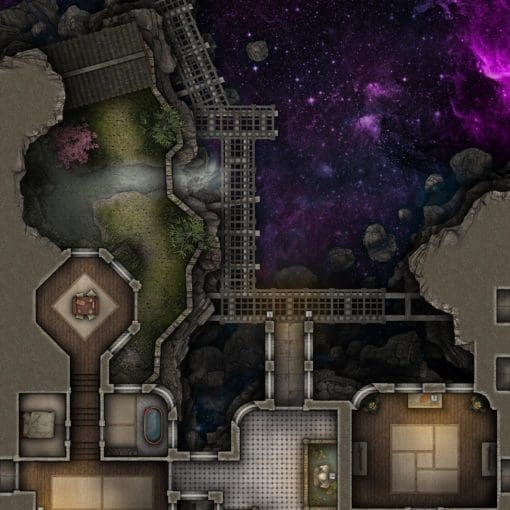 Zukon's Astral Retreat Free 40×30 Battlemap & Adventure