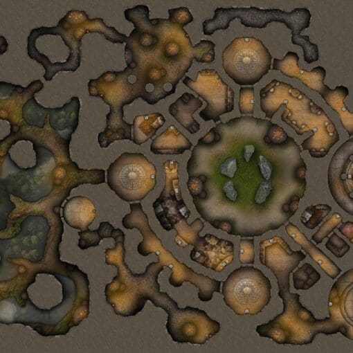 Fungal Peaks Enclave Free 60x40 Battlemap