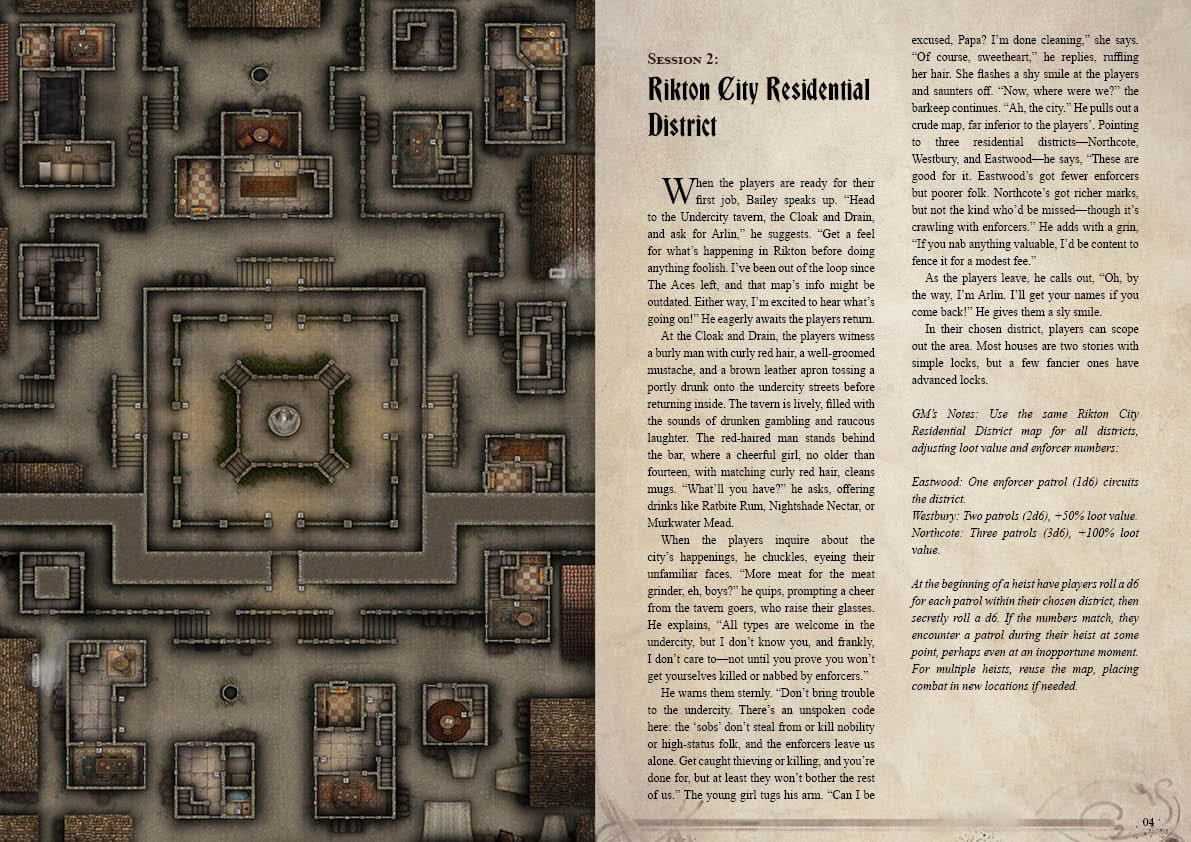 Shadows of Rikton Campaign Sourcebook with Foundry VTT Ready & Printable Battlemaps (System Agnostic) - Image 10