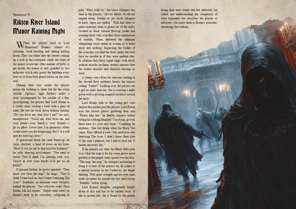 Shadows of Rikton Campaign Sourcebook with Foundry VTT Ready & Printable Battlemaps (System Agnostic) - Image 6