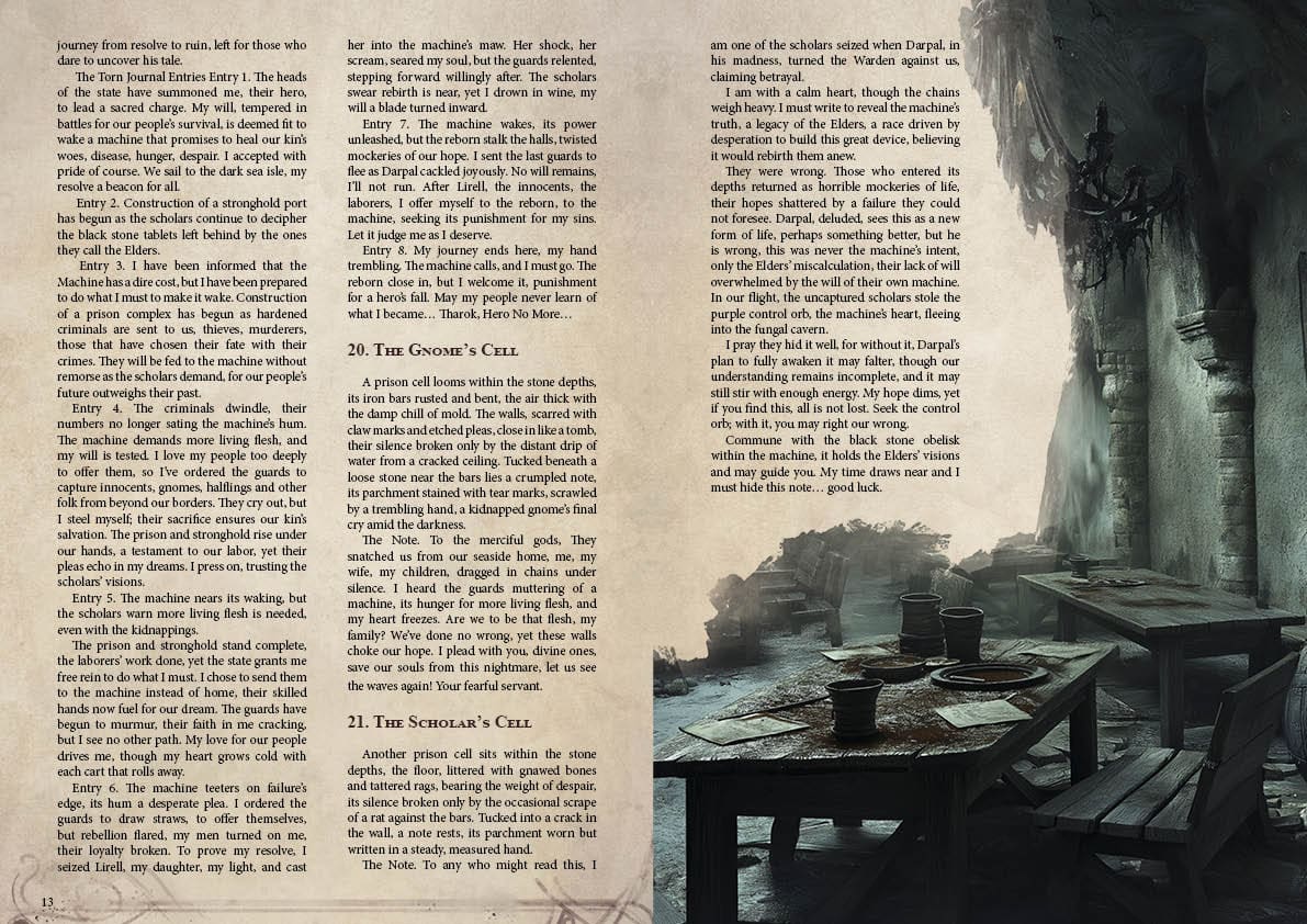 The Maw Below: Echoes of the Elder DnD Campaign Sourcebook with a Foundry VTT Ready & Printable 150x160” Mega-Battlemap (System Agnostic) - Image 10