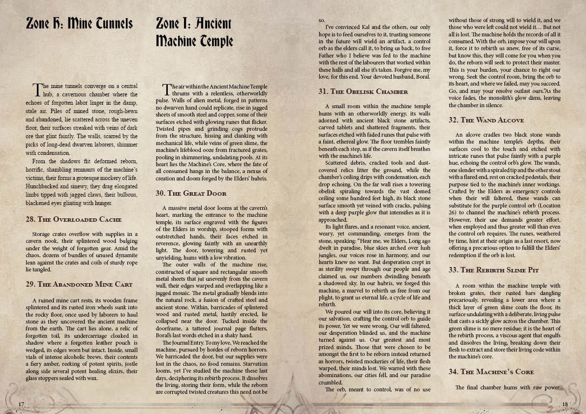 The Maw Below: Echoes of the Elder DnD Campaign Sourcebook with a Foundry VTT Ready & Printable 150x160” Mega-Battlemap (System Agnostic) - Image 12