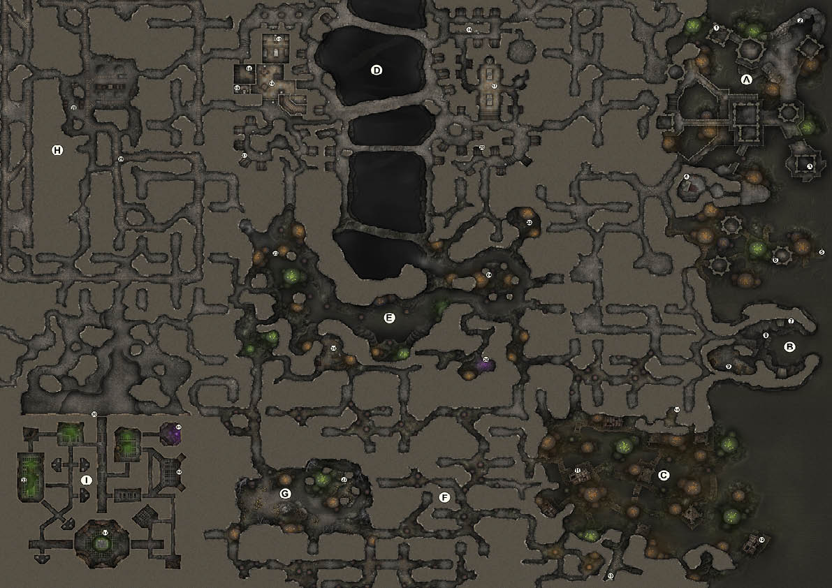 The Maw Below: Echoes of the Elder DnD Campaign Sourcebook with a Foundry VTT Ready & Printable 150x160” Mega-Battlemap (System Agnostic) - Image 4