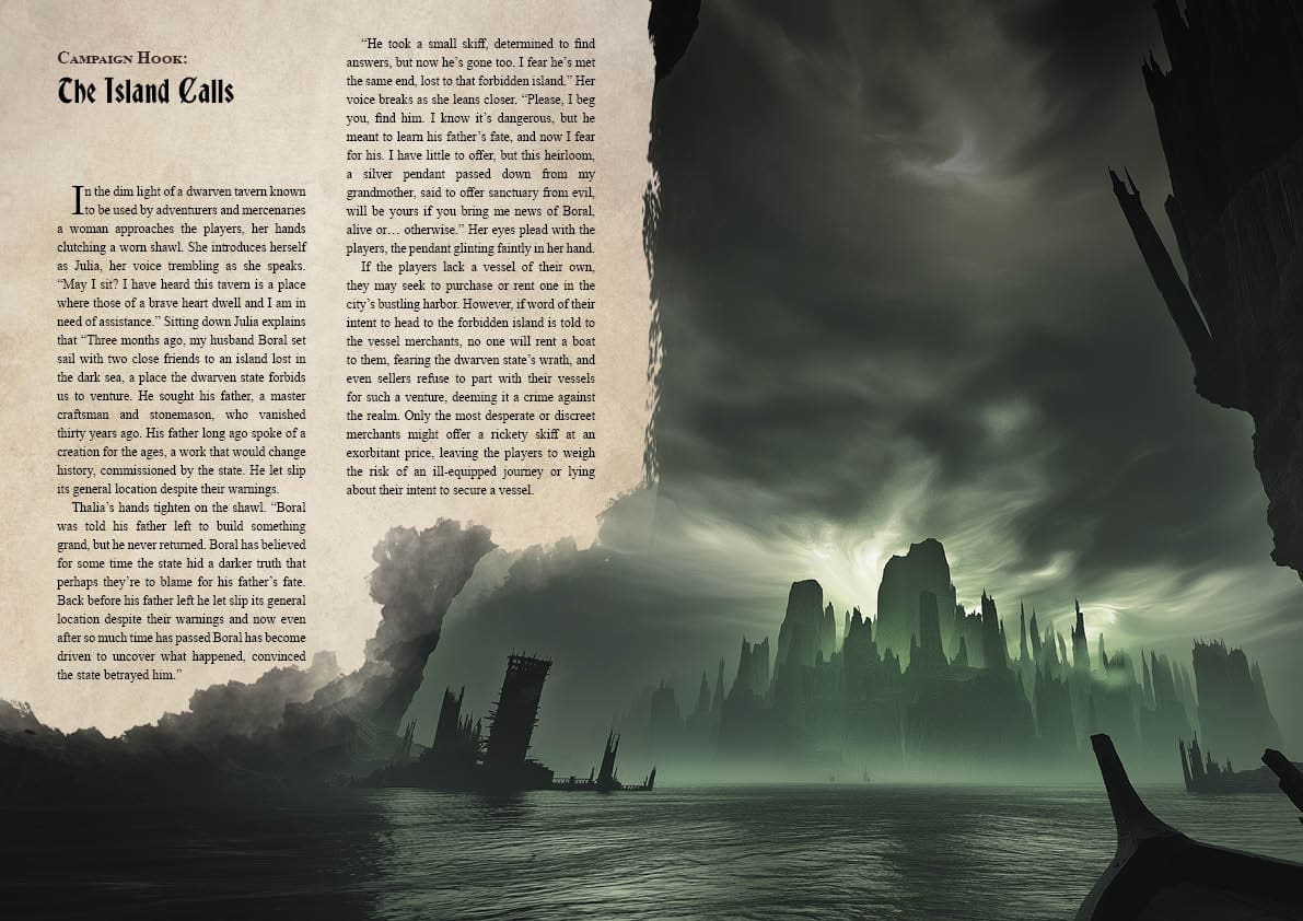 The Maw Below: Echoes of the Elder DnD Campaign Sourcebook with a Foundry VTT Ready & Printable 150x160” Mega-Battlemap (System Agnostic) - Image 5