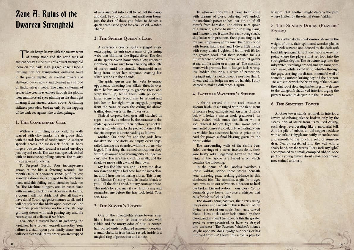 The Maw Below: Echoes of the Elder DnD Campaign Sourcebook with a Foundry VTT Ready & Printable 150x160” Mega-Battlemap (System Agnostic) - Image 6