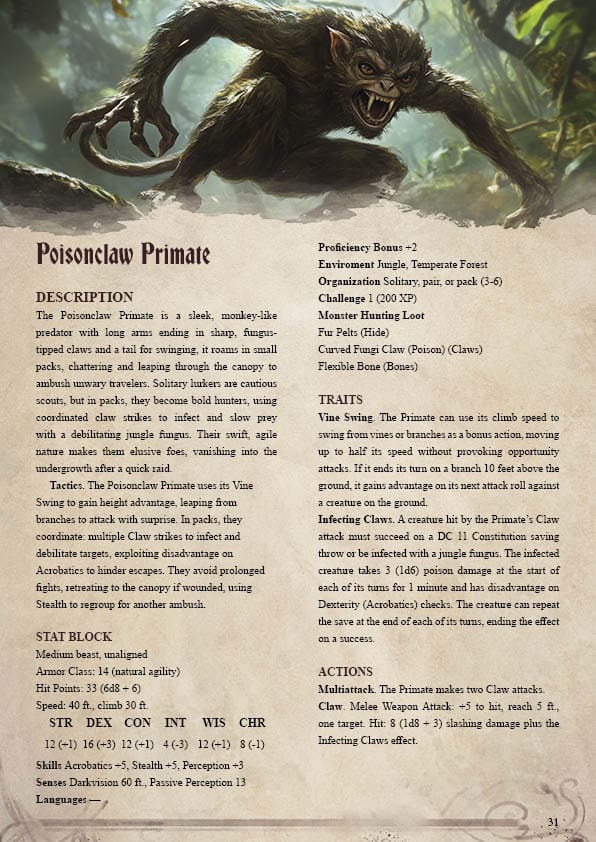 Isle of Fangs Campaign Sourcebook with Foundry VTT Ready & Printable Battlemaps (5e Compatible + System Agnostic)